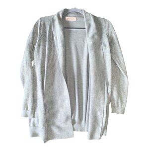 Philosophy Cowl Neck Women's Light Heathered Gray Long Sleeve Cardigan Women's M